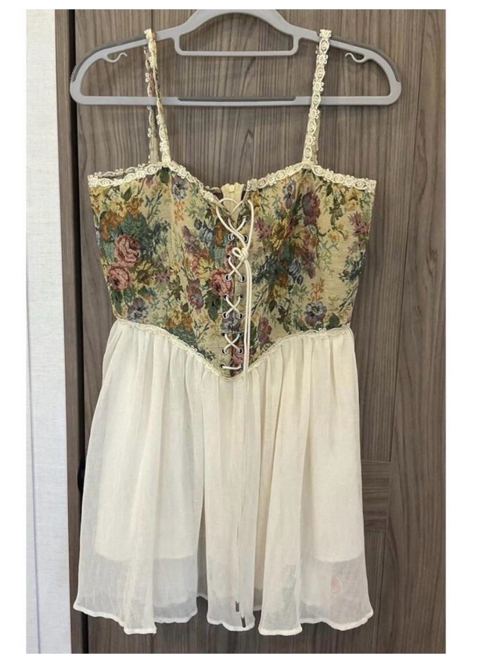 Cider Women Corset Style ZIP Up Dress Sz M Ren Faire Fairy Whimsical renaissanc